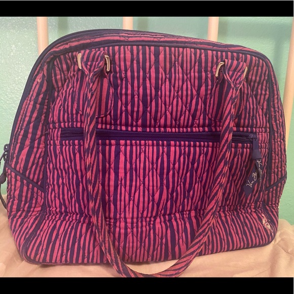 Vera Bradley turnlock satchel - Picture 2 of 4